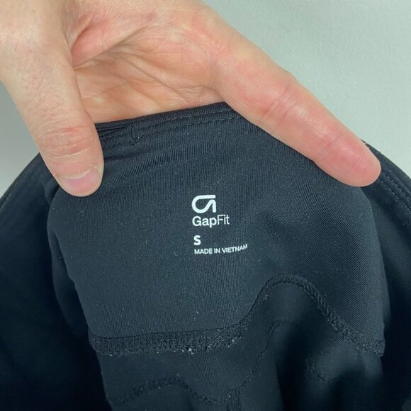 Gap Fit Black Compression Leggings Capri GFast Size Small‎ Slim Fit Crop Pants S - Picture 4 of 10